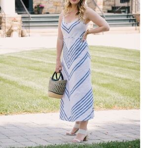 NWOT 100% Linen Maxi Dress FifteenTwenty size Medium